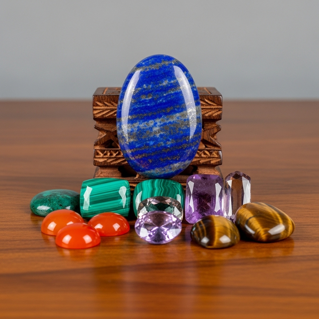 Natural Lapis Lazuli Oval Cabochon Collection - Medium Grade