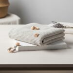 Artisan Knitted Throw Blanket - Natural Fibers